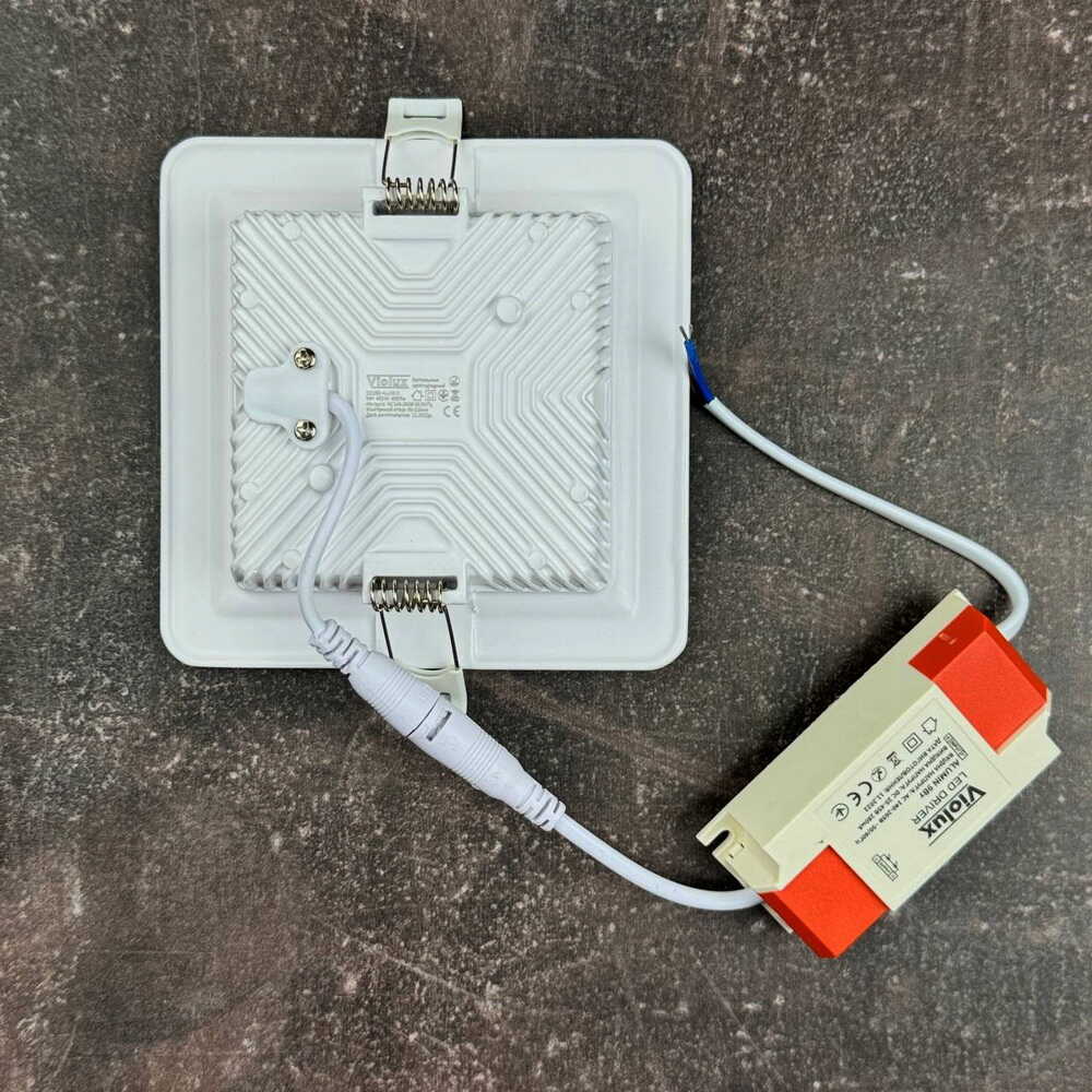 Светильник LED даунлайт Violux ALUMIN 9W 4200K квадрат IP20 ( 121260 )